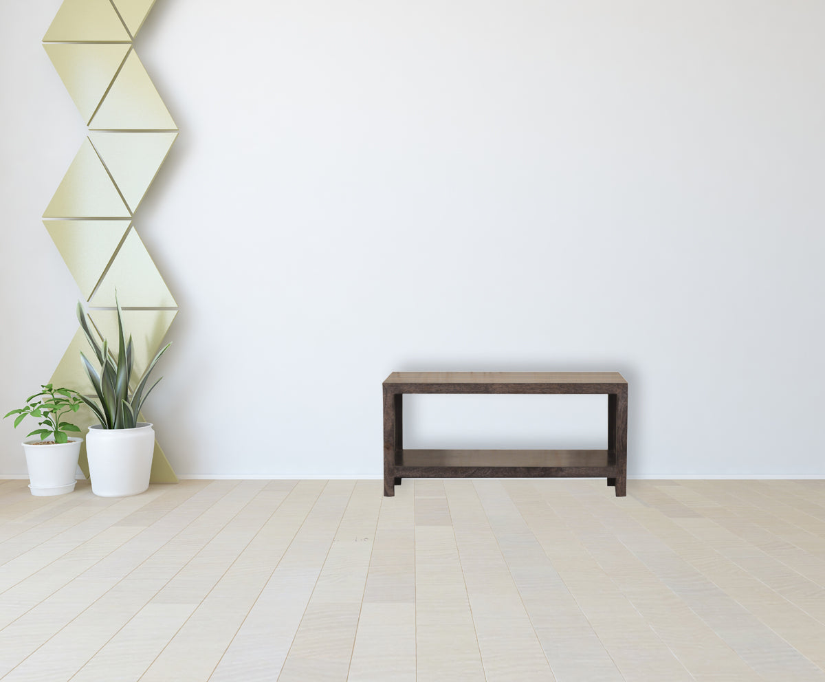 Cairo Coffee Table | Chestnut Solid Mango Wood Open Shelf