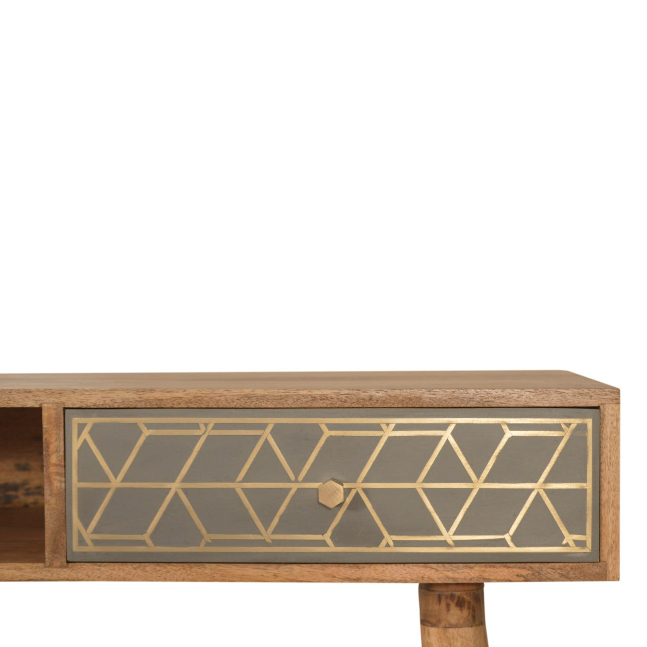 Dice Writing Desk | Oak Solid Mango Wood