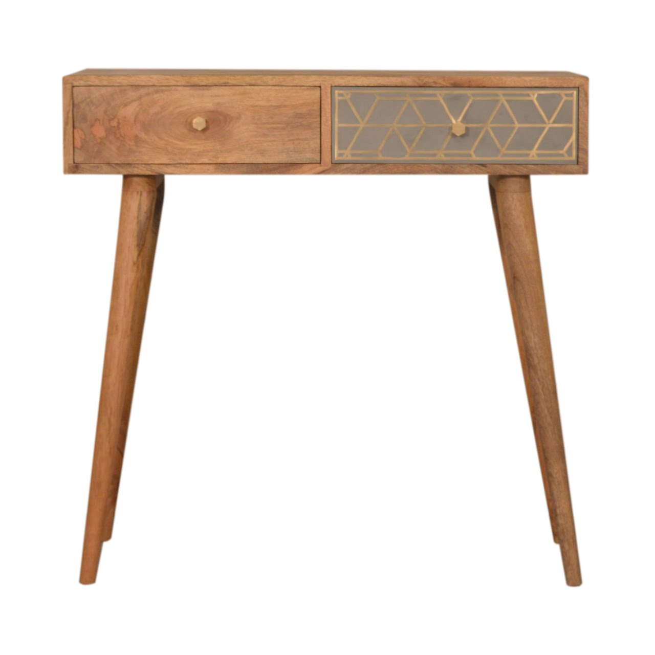 Dice Console Table | Oak Mango Wood