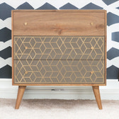 Dice Chest of Drawers | Oak Solid Mango Wood