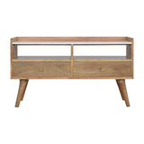 White Marble Top Media Unit