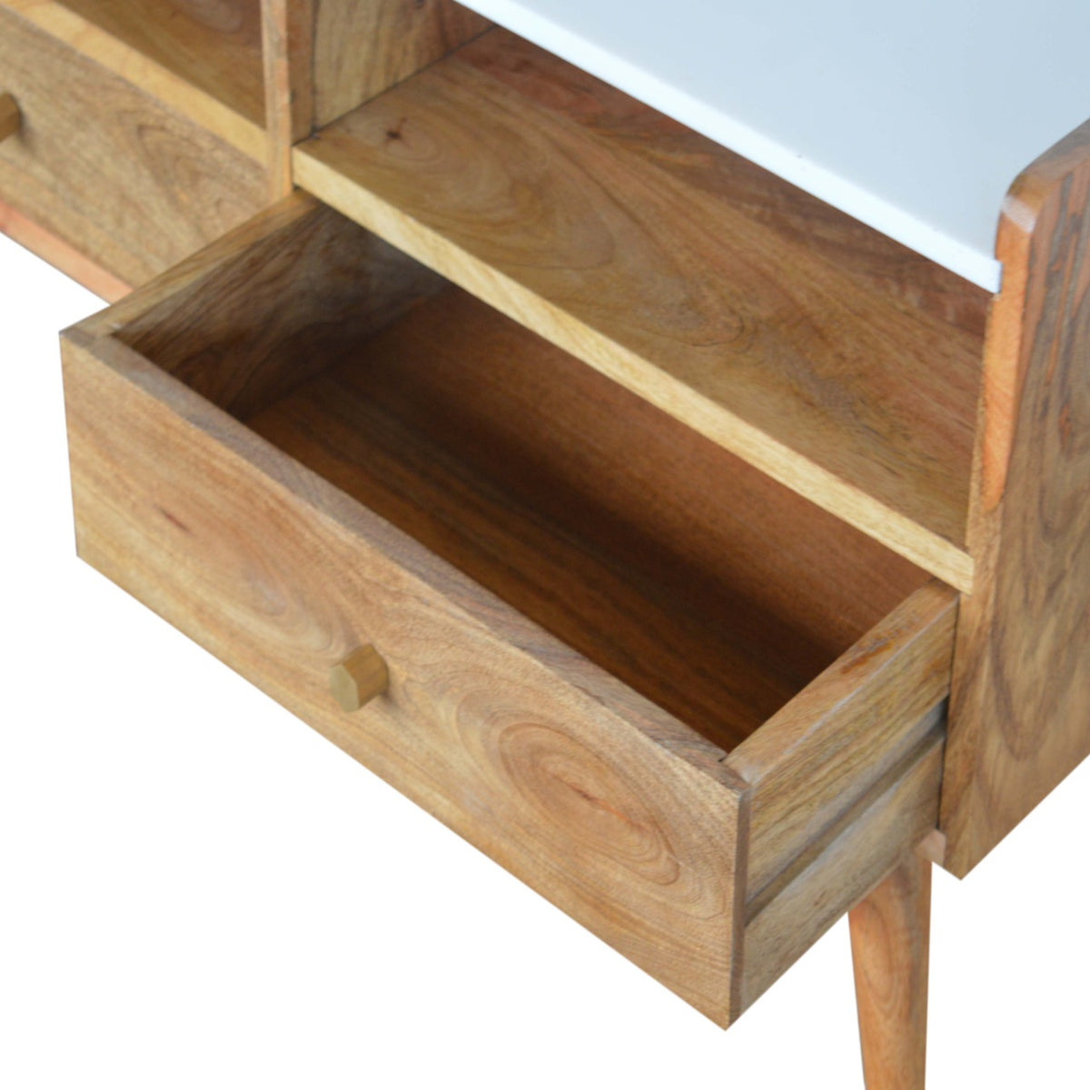 White Marble Top Media Unit
