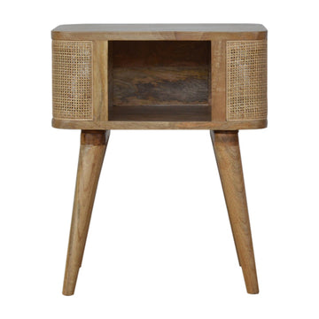 Close-knit Open Slot Bedside Table
