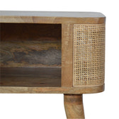 Close-knit Open Slot Bedside Table