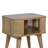 Close-knit Open Slot Bedside Table