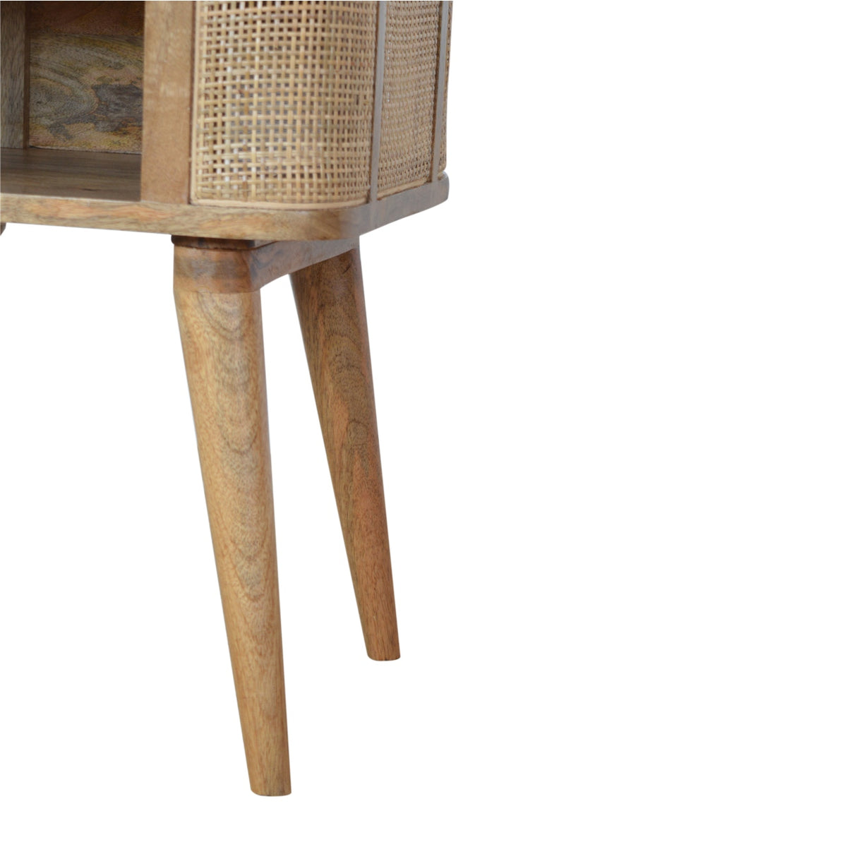 Close-knit Open Slot Bedside Table