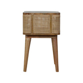 Close-knit Open Slot Bedside Table