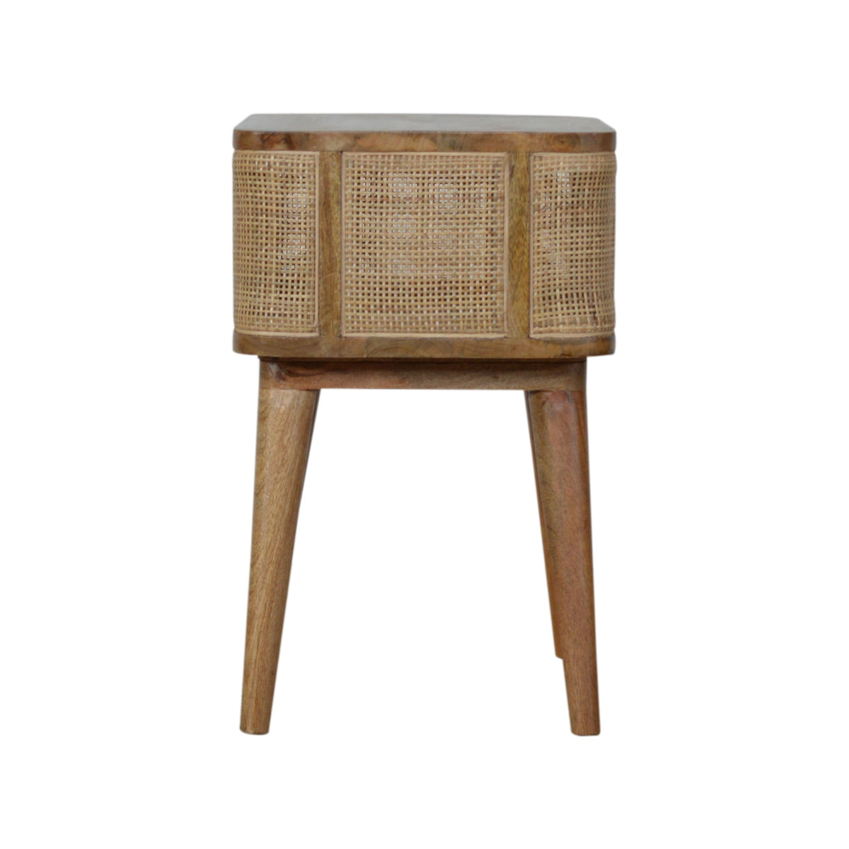 Close-knit Open Slot Bedside Table