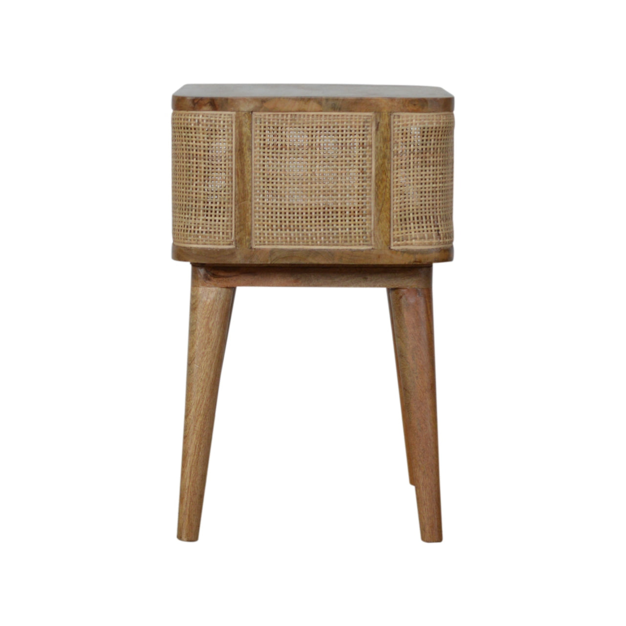 Close-knit Open Slot Bedside Table