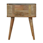 Close-knit Open Slot Bedside Table