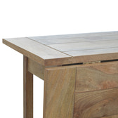 Breakfast Table With 2 Stools Footstool | Oak Solid Mango Wood