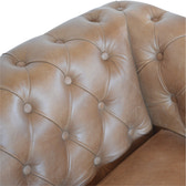 Buffalo Leather Chesterfield Chest of Drawers