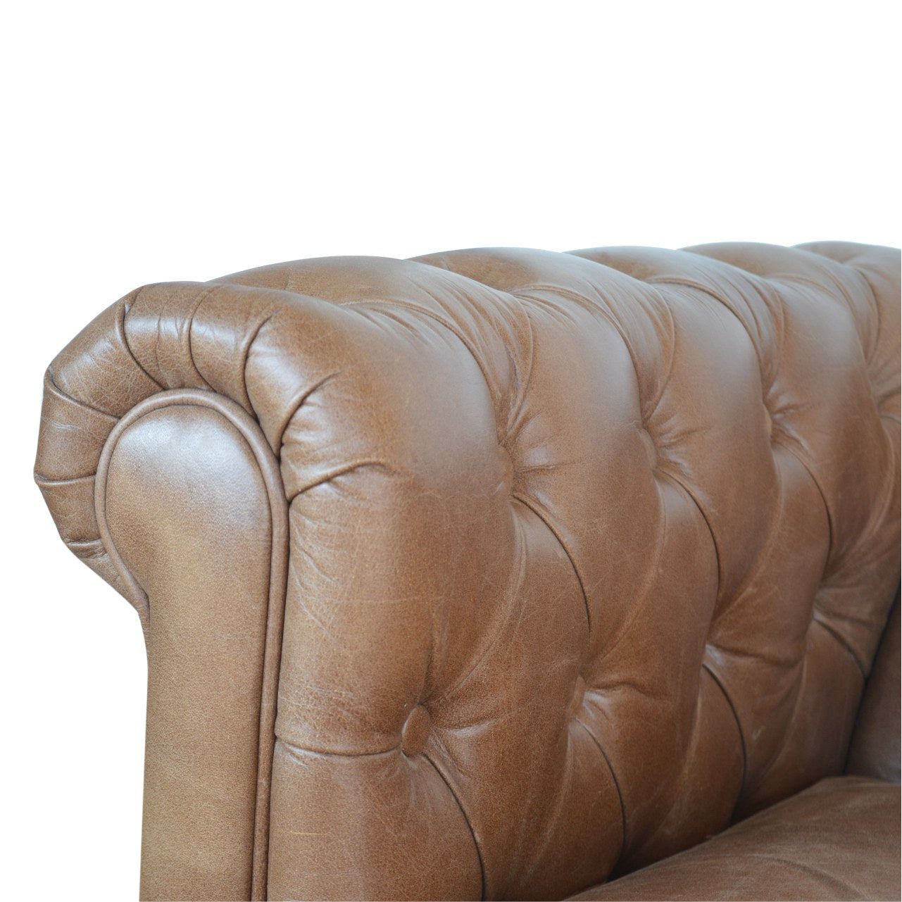 Buffalo Leather Chesterfield Chest of Drawers