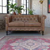 Buffalo Leather Chesterfield Chest of Drawers