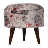 Postcard Footstool