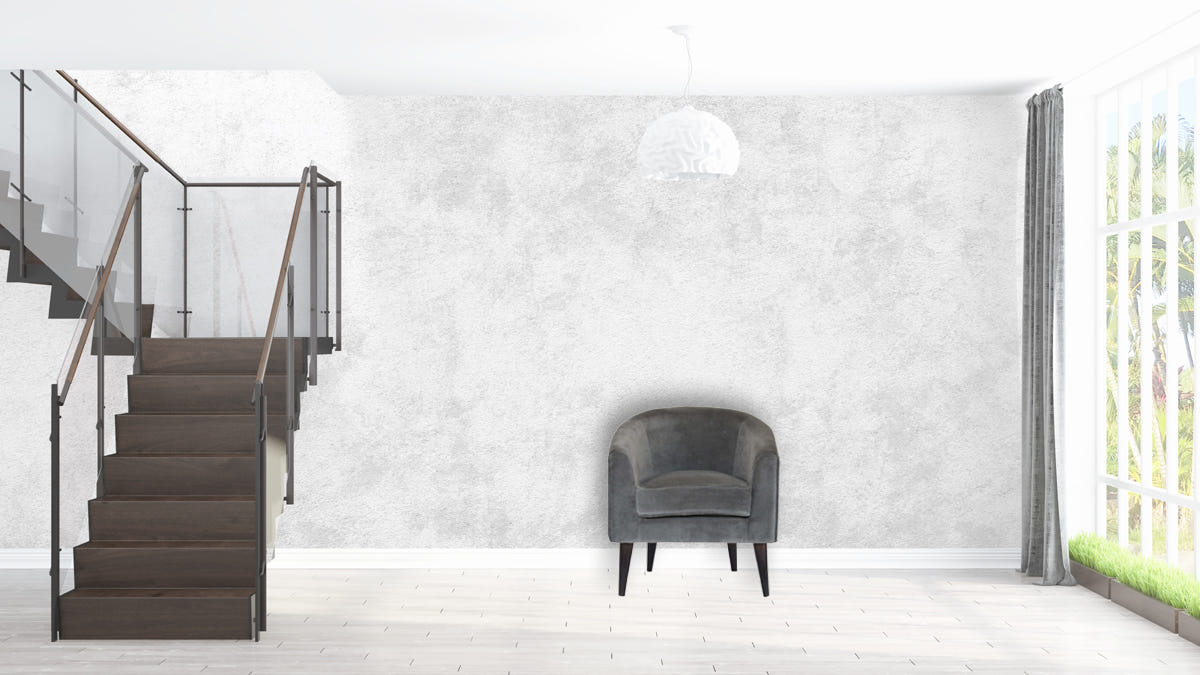 Grey Velvet Nordic Style Chair