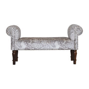 Map Printed Bedroom Bench