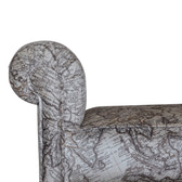 Map Printed Bedroom Bench
