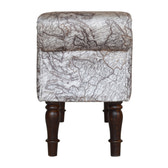 Map Printed Bedroom Bench
