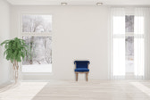 Royal Blue Studded Chair | Cotton Velvet