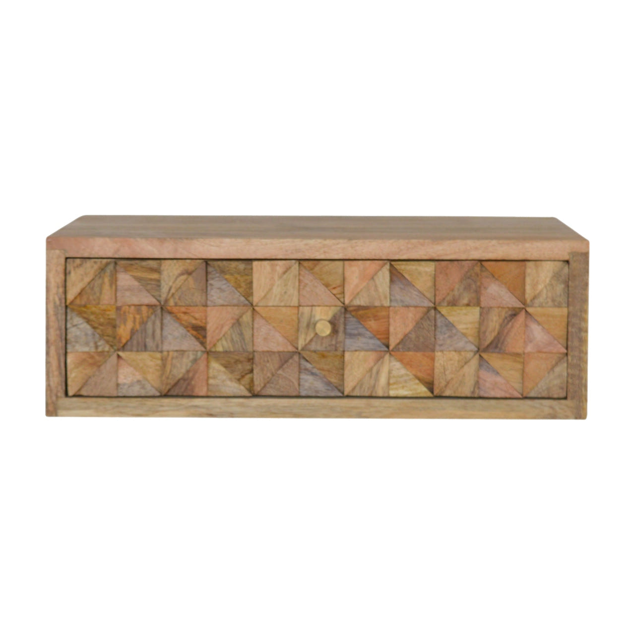 Floating Diamond Carve Bedside Table