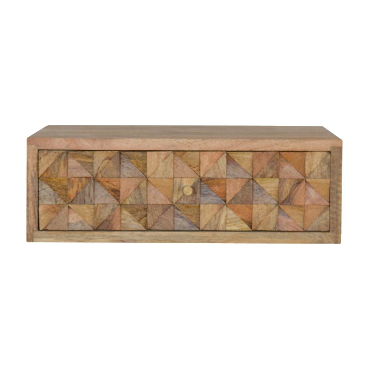 Floating Diamond Carve Bedside Table
