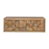 Floating Diamond Carve Bedside Table