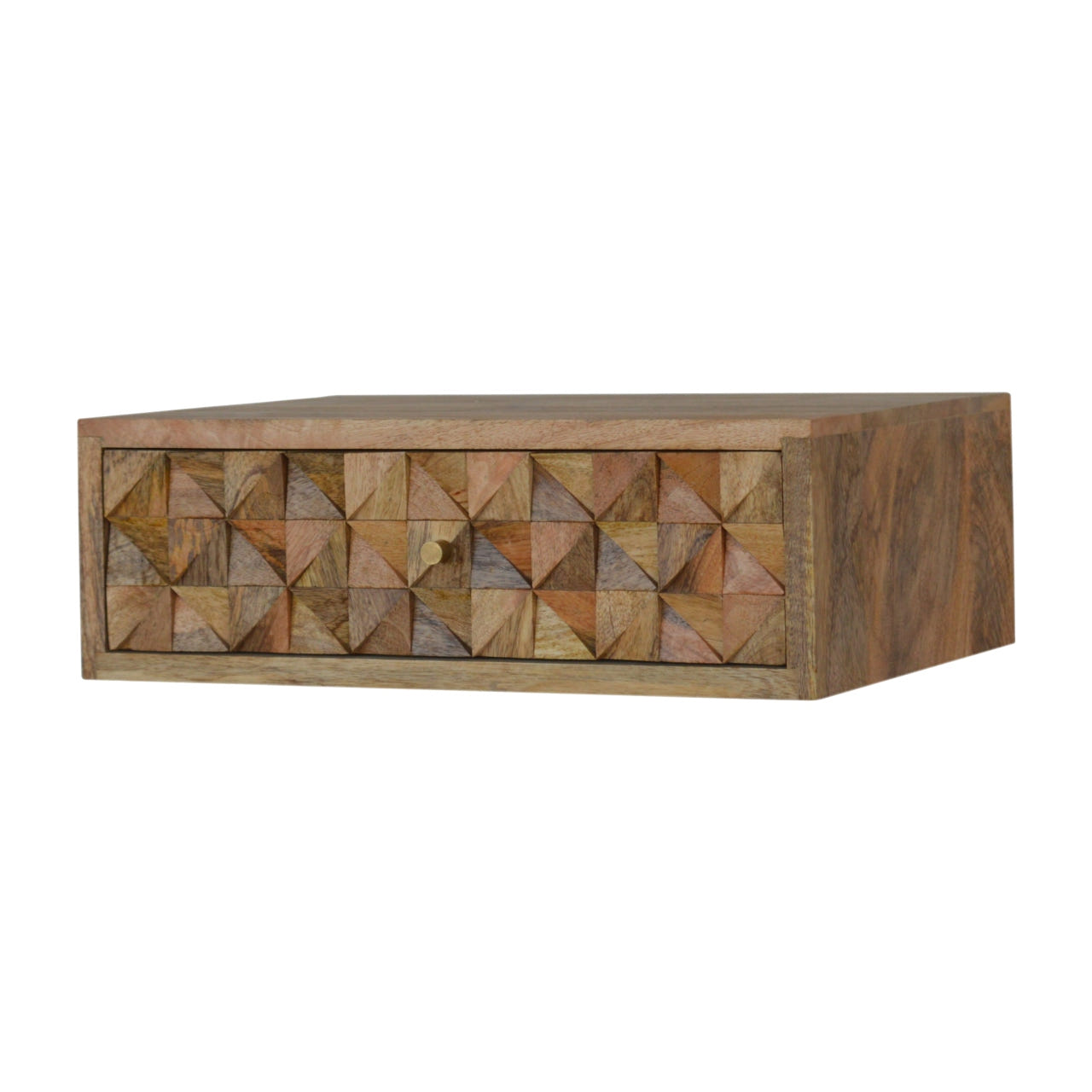Floating Diamond Carve Bedside Table