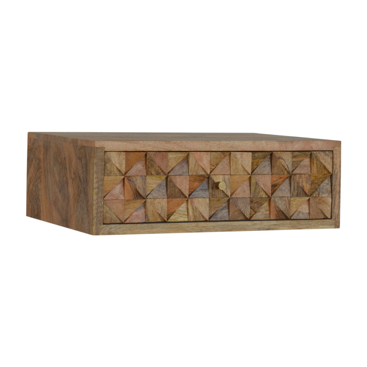 Floating Diamond Carve Bedside Table