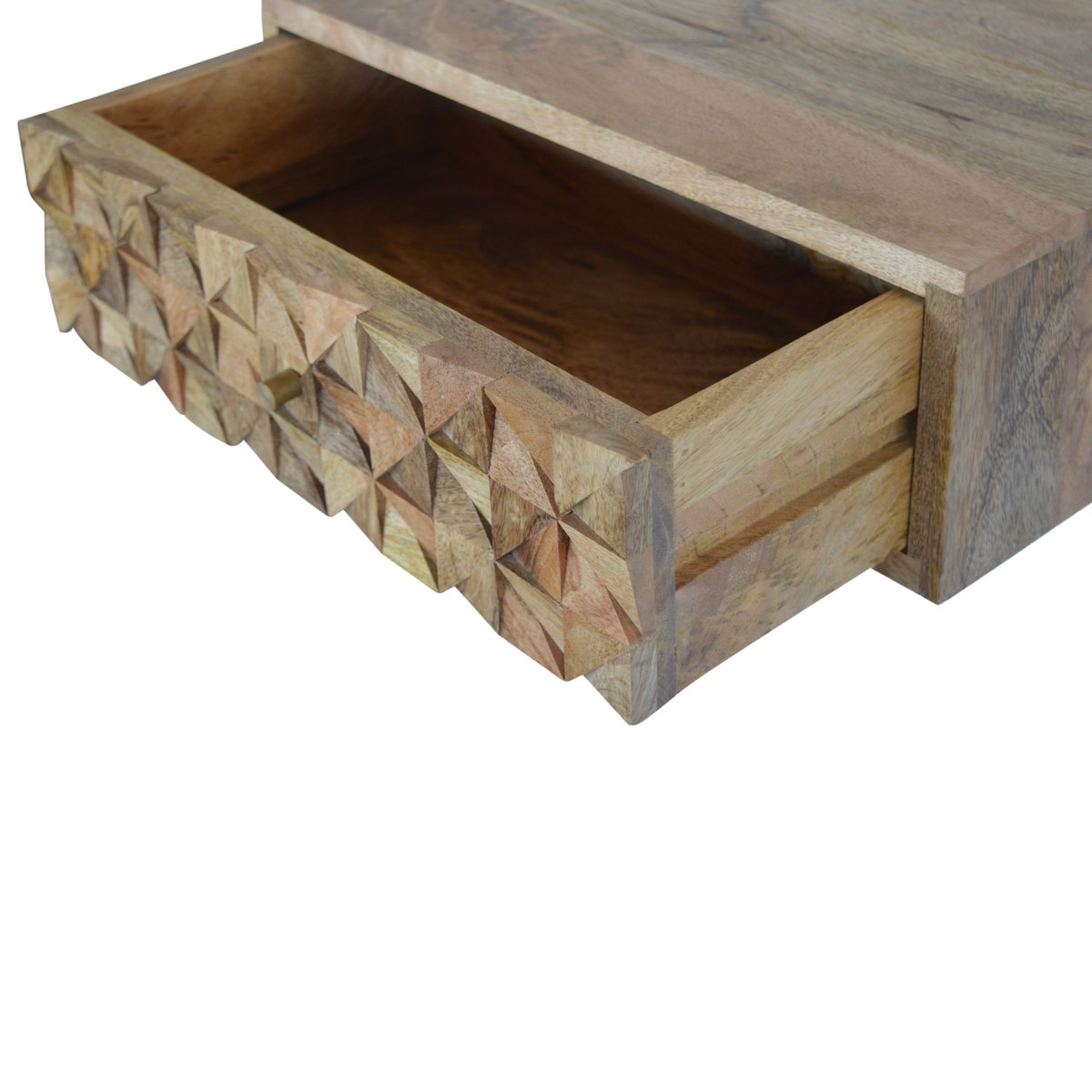 Floating Diamond Carve Bedside Table