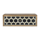 Wall Mounted Bone Inlay Bedside Table | Wall-Mounted