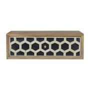 Wall Mounted Bone Inlay Bedside Table | Wall-Mounted