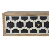 Wall Mounted Bone Inlay Bedside Table | Wall-Mounted