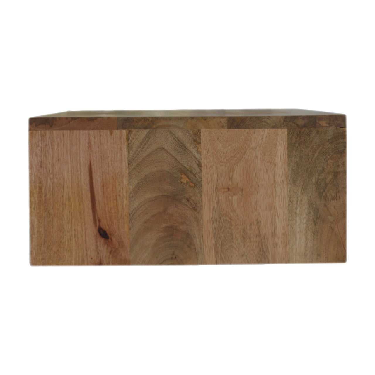 Floating Cement Brass Inlay Bedside Table