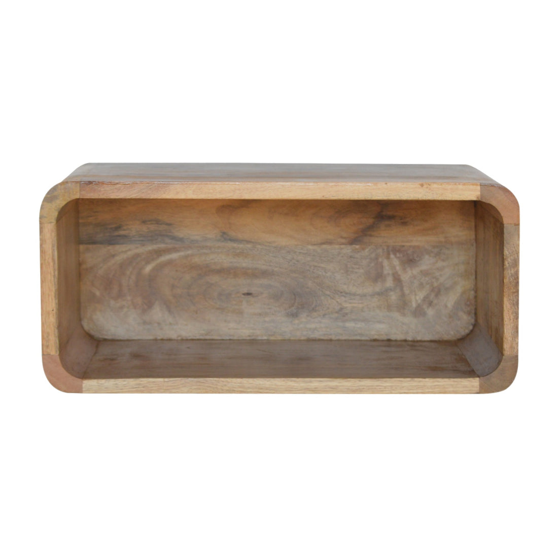 Wall Mounted Open Bedside Table | Oak Solid Mango Wood Wall-Mounted
