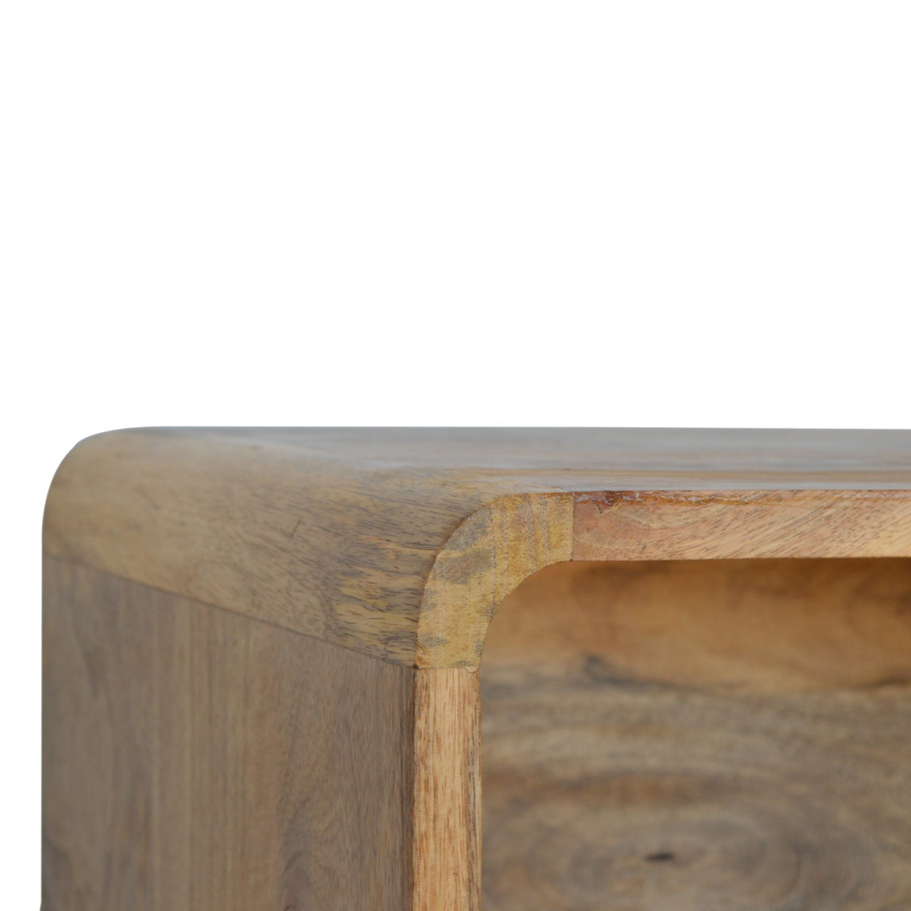 Wall Mounted Open Bedside Table | Oak Solid Mango Wood Wall-Mounted