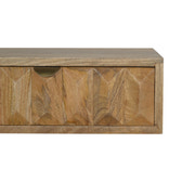 Wall Mounted Prism Bedside Table | Oak Solid Mango Wood Wall-Mounted