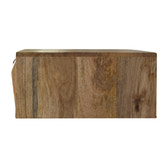 Wall Mounted Prism Bedside Table | Oak Solid Mango Wood Wall-Mounted