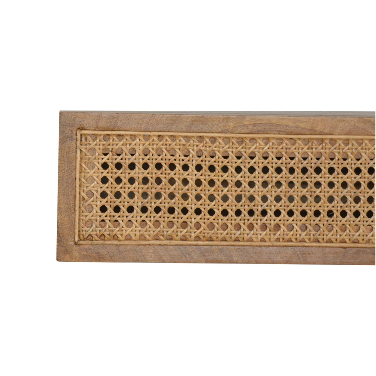 Wall Mounted Ratten Bedside Table | Oak Rattan Wall-Mounted