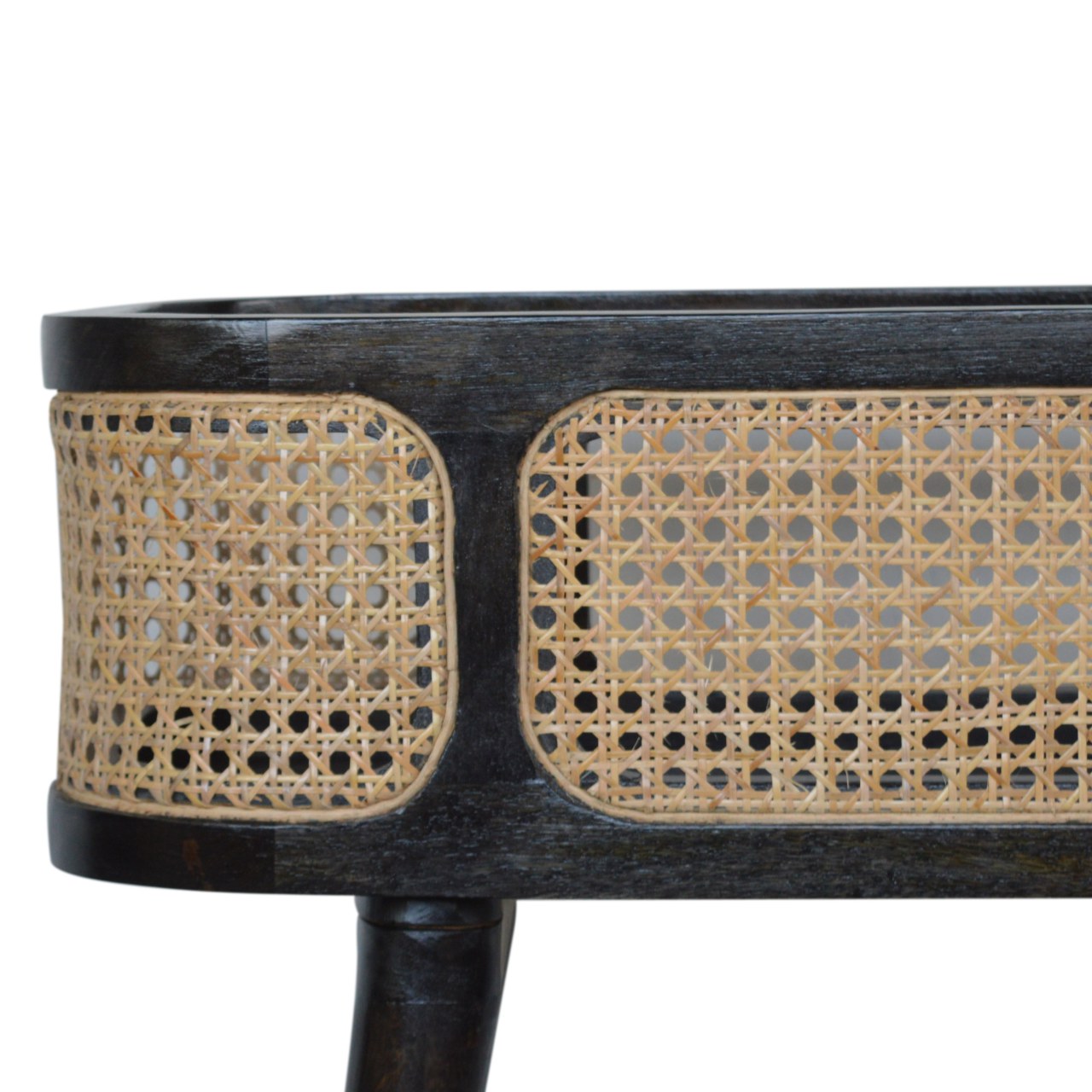Larissa Carbon Black Tray Table Accent Piece