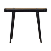 Larissa Carbon Black Console Table | Rattan