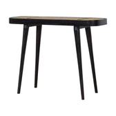 Larissa Carbon Black Console Table | Rattan