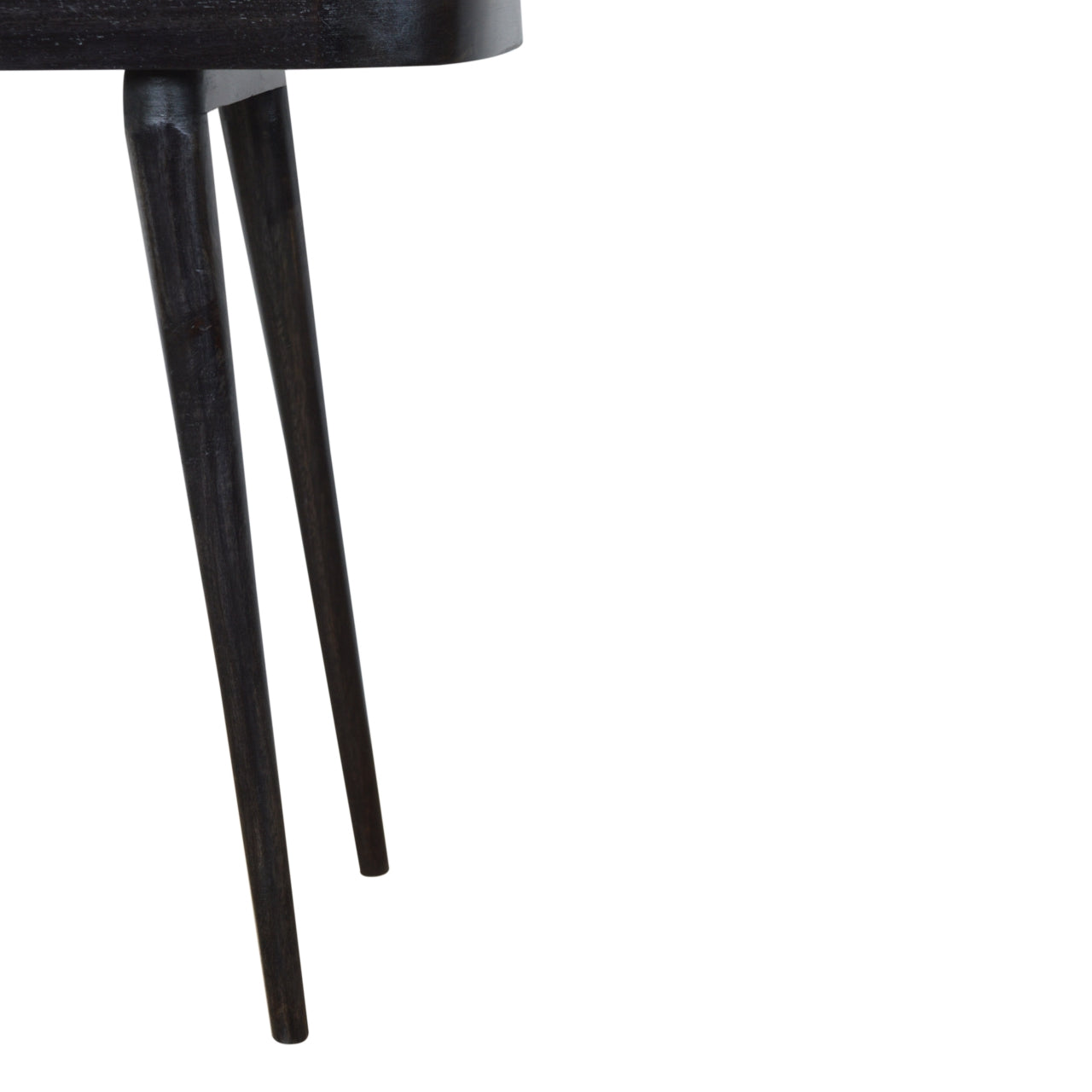 Larissa Carbon Black Console Table | Rattan
