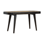 Larissa Carbon Black Bench | Rattan