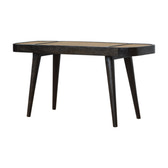 Larissa Carbon Black Bench | Rattan
