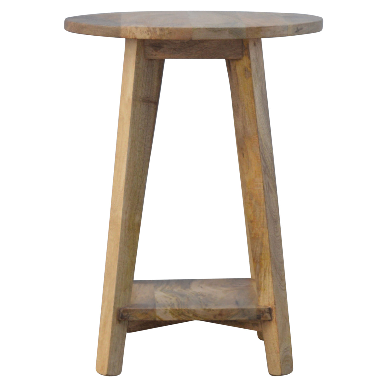 Oak-ish Bar Footstool