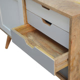 Grey Gradient Sliding Sideboard Chest of Drawers
