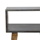 Carbon Black Open Bedside Table