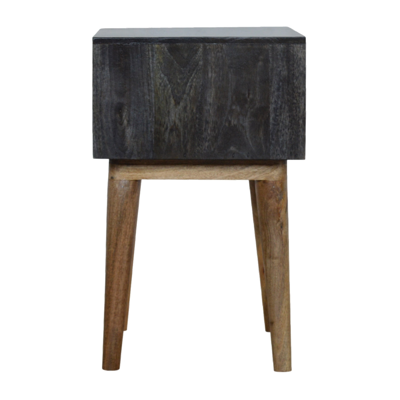 Carbon Black Open Bedside Table