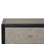 Faux Leather Bedside Table